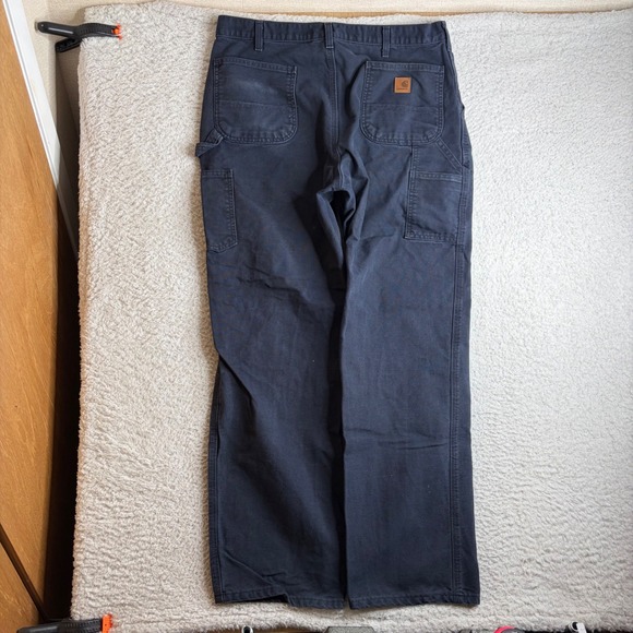 Carhartt Other - Carhartt B11 MDT Original Dungaree Fit Washed Duck Work Pants Navy 38x34 (36x33)